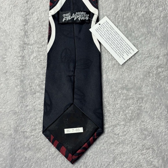 Jimi Hendrix Experience Bill Graham Fillmore East Concert Poster Silk Tie NWT - Picture 5 of 7